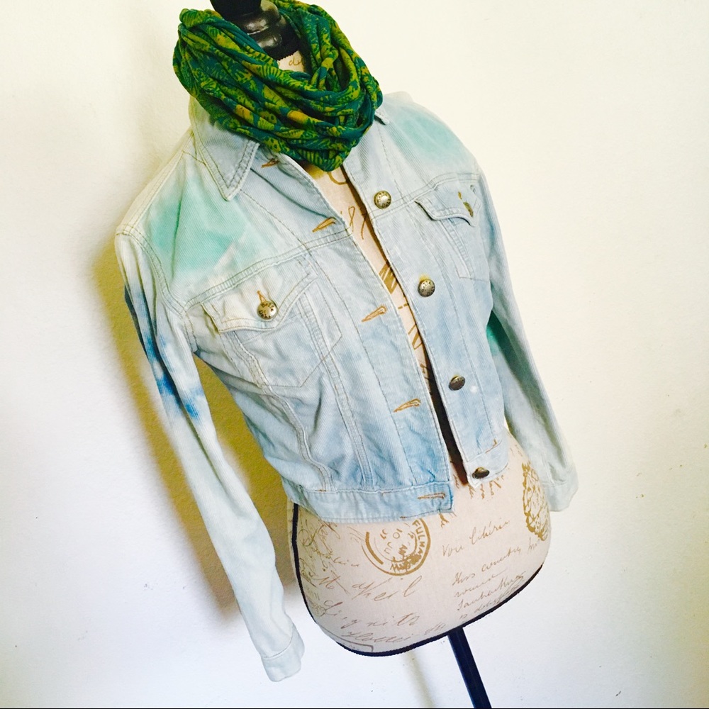 COPY - BELLA DAHL VINTAGE TIE DYE CORDUROY JACKET